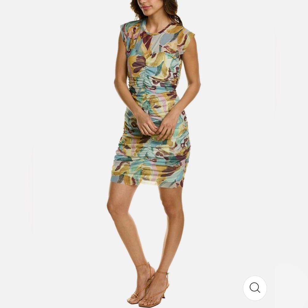 Ted Baker Womens  Amelia Ruched Bodycon Dress, Green NWTs